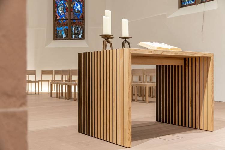 Foto des Altars der Bergkirche in Bahlingen