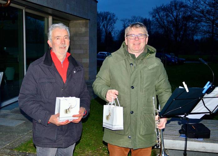 Foto von der musikalischen Untermalung der Einweihung der Wärmepumpe