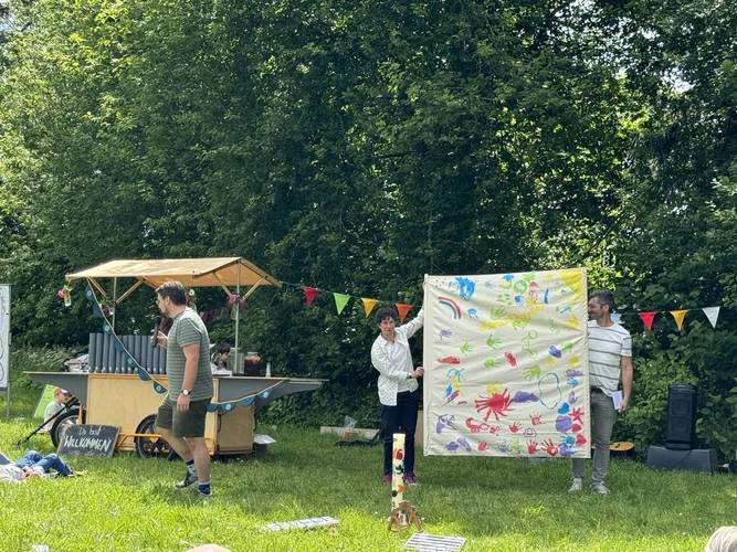 Foto der Sancta Carla als fahrende Küche auf einem Lastenrad